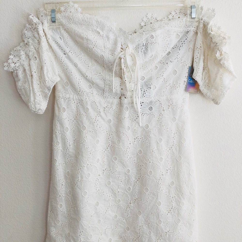 Cute white dress!